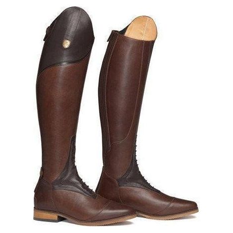 Bottes cavalières noires à mi-mollet, fourrure artificielle, bout rond, viscose, pour automne-hiver, disponibles en stock, taille unique. (1/2)