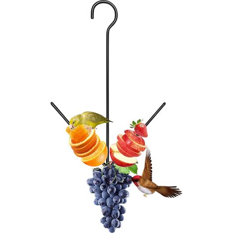 Mangeoire pour Loriot Distributeur de Fruits pour Jardin avec Crochet Mangeoire pour oiseaux orange pour patios pelouses fenêtres balcons terrasses jardins arrière-cours (1/5)