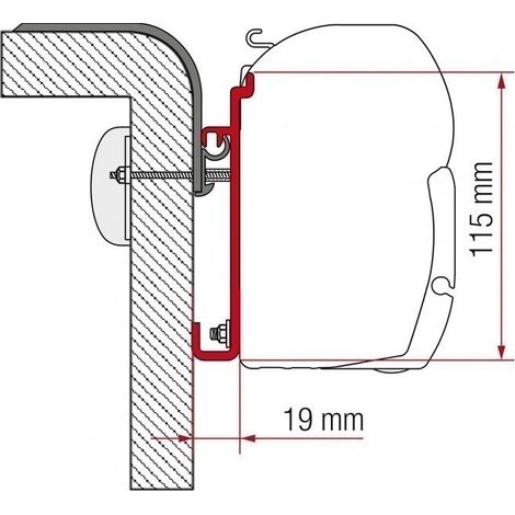 Adaptateur de stores FIAMMA F45 / F70 pour Rapido série 9