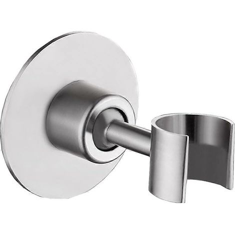 Support de douche mural, support de douche en acier inoxydable, support de douche sans perçage, support de pommeau de douche réglable, support de douche pour barre de douche (1/5)
