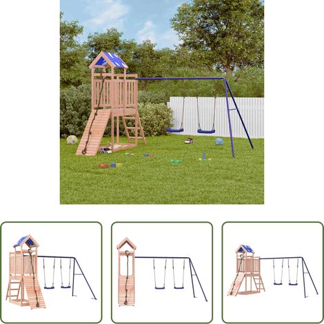 vidaXL Holzspielplatz - Spielturm Massivholz Douglasie (1/5)
