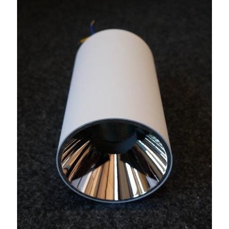 Plafonnier saillie LED 35W blanc Ø 93x166mm 3000K 2730lm 24° alim 230V DC 850mA connexion câble 60mm IP40 LEDASUN (1/2)