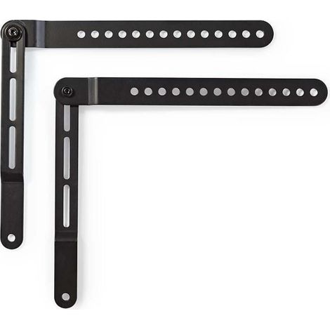 Soundbar halterung kompatibel mit universal angeschlossen an den fernseher 10kg drehbar stahl schwarz (1/4)
