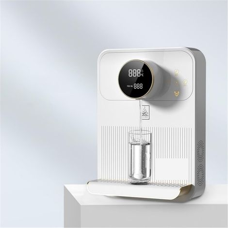 Distributeur d'eau filtrée chaude et froide instantanée, Distributeur d'eau mural distributeur d'eau intelligent à double usage domestique froid et chaud petite machine à boire directe de bureau ( Col