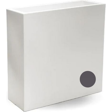 Blumenkübel rechteckig aus Harz 90x30 cm h 80 mod. Flowerpot Top Grau (1/2)