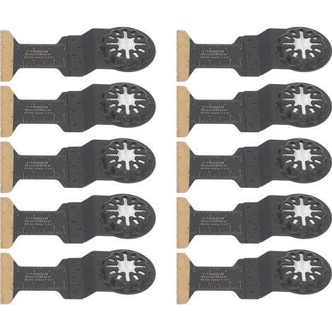 Lot de 10 lames de scie oscillantes multifonctions à dégagement rapide pour Bosch (1/5)