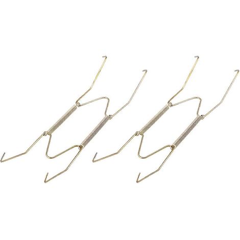 Lot de 6 supports invisibles à ressort pour assiettes et plateaux, 20 cm, avec fil métallique, pour décoration murale (doré)-19.00X5.00X1.00CM-Golden