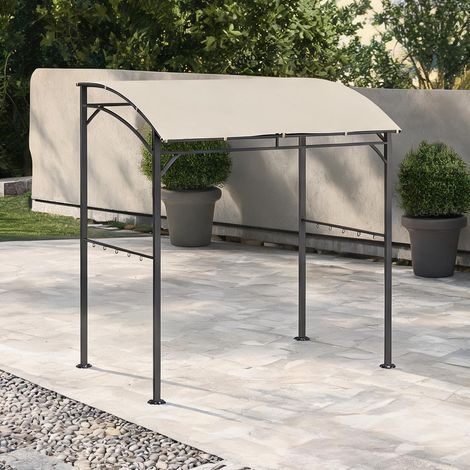 Gazebo de jardin en polyester avec cadre en acier (1/5)