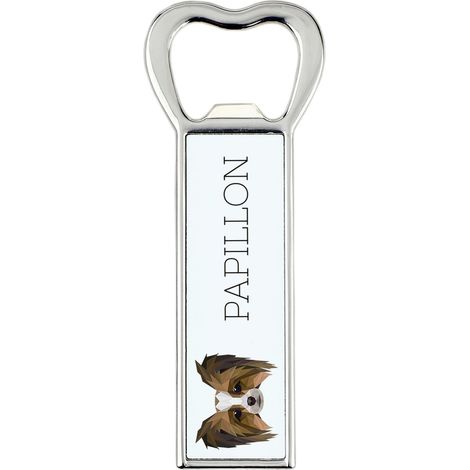 Papillon, Spaniel continentale - apribottiglie con foto e dedica per birra Art-Dog (1/5)
