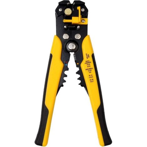 Pince À Dénuder Automatique, Outil Universel à dégainer avec Reglage de Précision Cables AWG 22-10 (0,56.0mm²) pour Dénuder, Cutter (1/5)