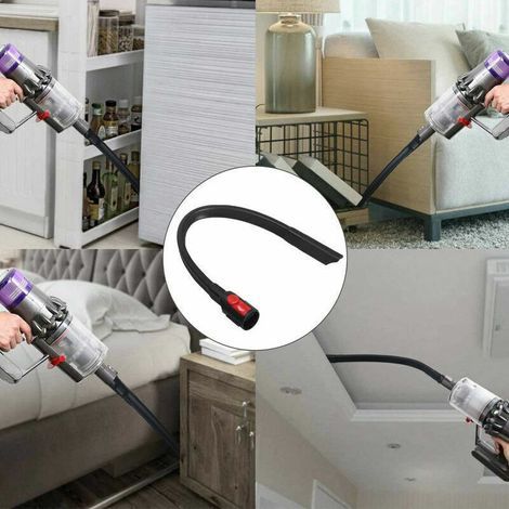 Succeur Plat Flexible pour Aspirateur Sans Sac – Embout Allongé avec Brosse Rigide pour Nettoyage Sous Meubles et Plinthes (1/3)