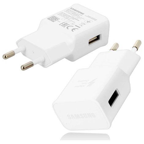 Caricabatterie CA originale Samsung EP-TA200EWE 2A bianco (1/4)
