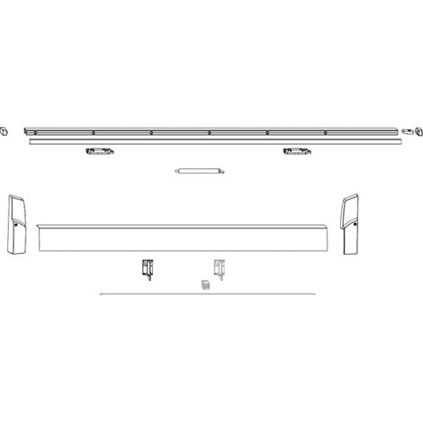 Maco Profilsatz Stock und Flügel Skb Gr. 5 L= 3.430 Ffb 1.451-1.650 Silber