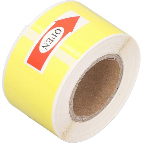 rouleau d'étiquettes thermiques pour câbles, imperméables, résistantes à l'huile et sans encre, pour l'ingénierie des communications par fibre optique (jaune). (1/5)