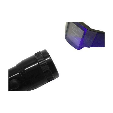 BERGER & SCHRÖTER UV 395-400 NM UV-LED LINTERNA CON HANDSCHLAUFE BATTERIEBETRIEBEN 95G