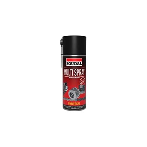 Soudal – Spray lubrifiant multiusages 400ml – 8 actions : anti-rouille, nettoyant, dégrippant – Pour machines et métaux sensibles (1/6)