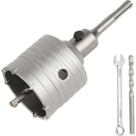 Scie Cloche Trépan Beton Ø 70mm Avec Adaptateur SDS Plus 110 mm,Carotteuse Beton,Scie Trépan Pour Percer Des Trous Dans Les Murs En Blocs (1/5)