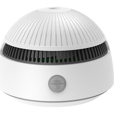 GDHZS- Detecteur de Fumée, 1 Pièces Détecteur de Fumée Batterie de 10 Ans Alarme Incendie Detecteur Fumee, Bouton Test/Silence, Blanc, 85 DB (1/5)
