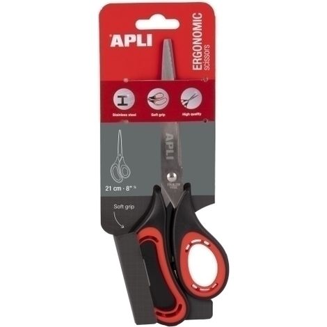 TIJERAS APLI  21cm. ERGONOMICA - Pack de 12 unidades