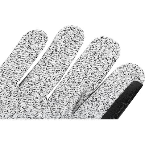 Gants anti-coupures PE5, gants anti-coupures antidérapants en silicone à picots, gris chiné, 13 aiguilles (1/5)
