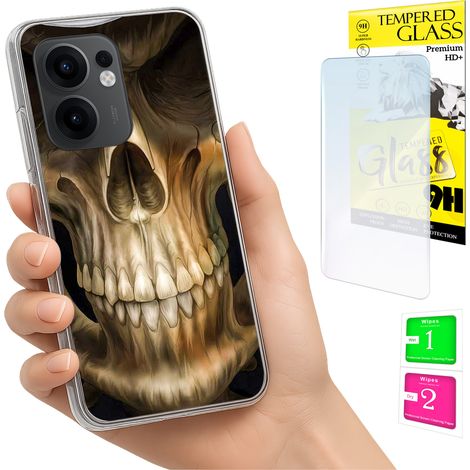 Custodia per Oppo Reno 13F 5G / 13 FS 5G, cover posteriore + vetro (1/5)