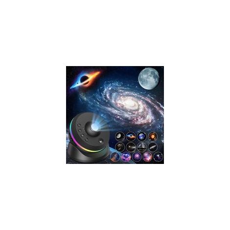 Projecteur Ciel Etoile,4K HD Planetarium Projecteur avec 13 Disques de Film,Rotatif 360° Projecteur Galaxie Veilleuse Etoile Projection avec Minuteur & Météore Dynamique pour Décoration Chambre