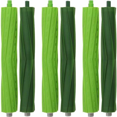 Juego de 3 cepillos giratorios para aspiradora Roomba E5/i7. Kit de repuesto para el cabezal de cepillo central de las aspiradoras E5, E6, i7 e i7+. Incluye 3 piezas de repuesto. - Crezuo