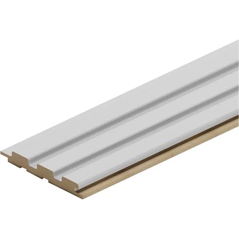 PANNELLO '3D LEGNO' colore bianco 5 PZ