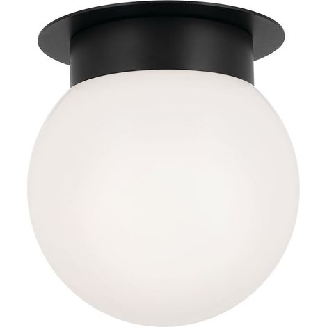 Elstead Kichler Albers Plafonnier Globe Contemporain Noir 1x E27 (1/5)