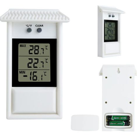 Greenhouse planting thermometer, sauna, garden greenhouse, breeding, indoor and outdoor, household refrigerator thermometer (1/4)