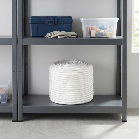 vidaXL Cuerda multiusos 12 mm 25 m Blanco PP 930 kg Carga máx. (1/5)