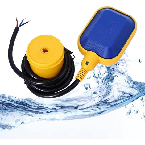 Interrupteur à Flotteur Contrôle Automatique de Niveau d'eau, Interrupteur Flotteur Commutateur Interrupteur De Niveau avec Câble de 3 M pour Pompe électrique Réservoir d'Eau Pompe Submersible (1/5)