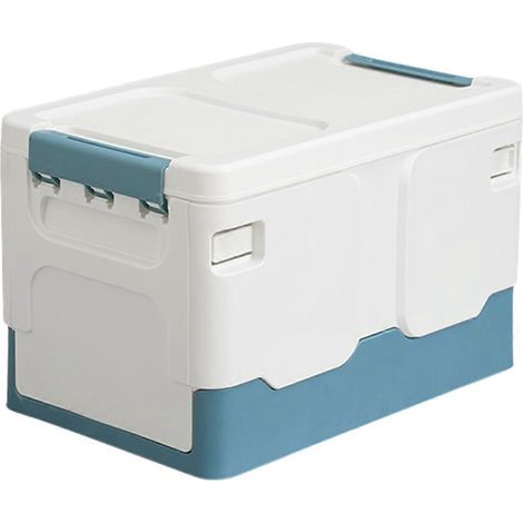 Boîte de rangement, boîte à livres pliable, boîte de rangement bleue pour salle de classe pour élèves (1/5)