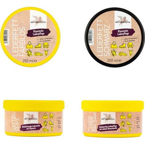 B & E Lederpflege-Set - 4x 250ml (1/5)