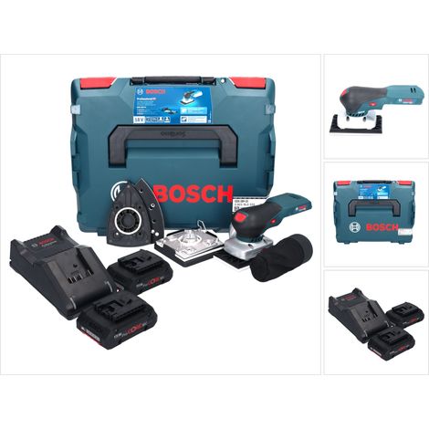 Bosch GSS 18V-13 levigatrice orbitale a batteria 18 V + 2x batteria ProCORE 4,0 Ah + caricabatterie + L-BOXX