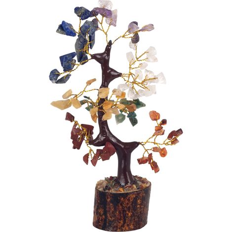 Arbre de vie chakra avec pierres précieuses – Figurine décorative pour une énergie positive et l'harmonie dans la maison (1/4)