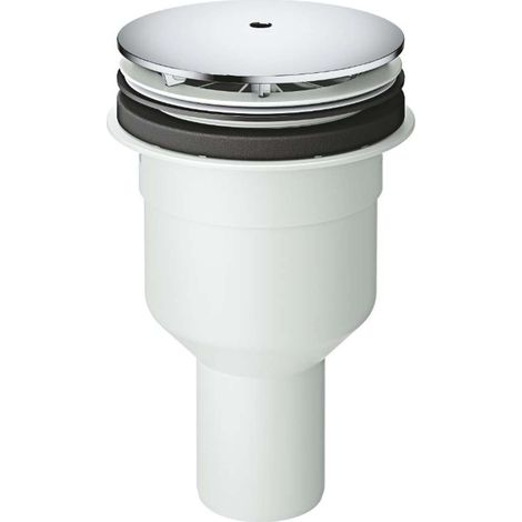 Grohe – Clapet de vidage pour receveurs de douche – Ø 112 mm – Évacuation verticale – Finition chromée durable – Système de vidage et remplissage