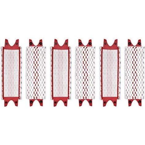 Lot de 6 lavettes microfibre pour Vileda EasyWring Ultramax – Nettoyage sols durs – Dimensions 36x14 cm – Résistantes à l'usure (1/5)