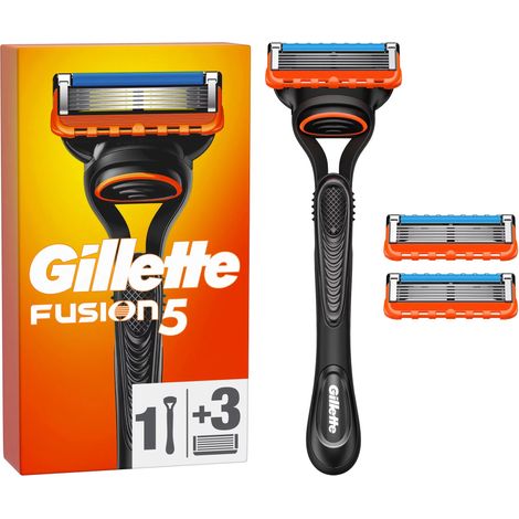 Gillette Fusion5 Systemklingen 3er+Handstück Systemklingen 3er