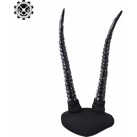 Halloween-Minihut-Haarspange mit Antilopenhorn-Motiv, Minihut-Cosplay-Accessoire im Gothic-Killer-Stil, Retro-Haaraccessoire (1/3)