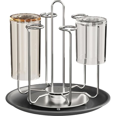 Égouttoir À Bouteilles avec Cadre, Égouttoir À Bouteille & Gourde, Rotatif Egouttoir Biberon Bebe, Seche Biberon Bebe Vertical Peu Encombrant, Egoutte Biberons Arbre sans BPA, Porte Biberon