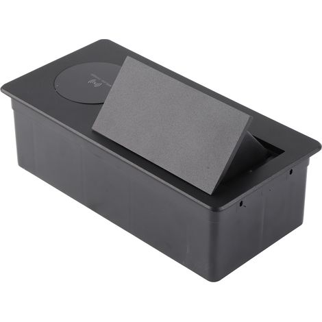 Boîtier de Prise Pop-Up USB sans Fil avec Dissimulation Intégrée pour Bureau (1/5)
