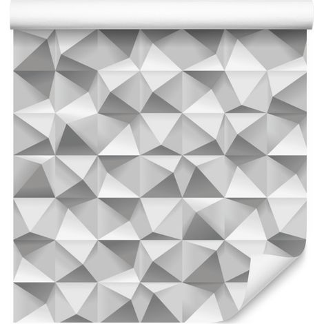 Papel pintado 3D con estampado geométrico moderno para salón y dormitorio, 50x1000 cm. (1/5)