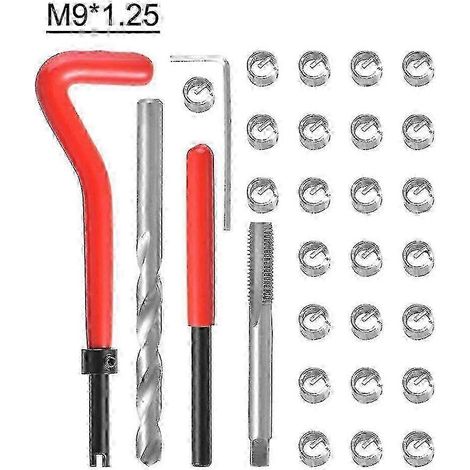 Kit de réparation de filetage métrique Car Pro Coil Helicoil Tool 25 pièces M3 M4 M7 M9 M11 M111.5 (1/5)