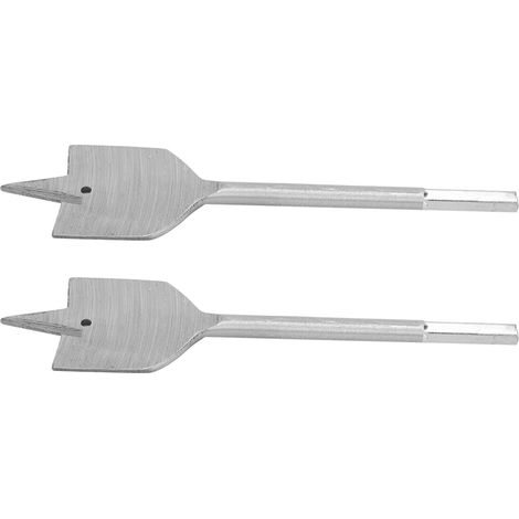 Jeu de 2 forets plats en acier carbone pour bois, 38mm - Fraises plates professionnelles pour charpente et menuiserie (1/5)