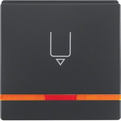 Cubierta de interruptor Berker hotelcard-schaltaufsatz lente naranja hotel