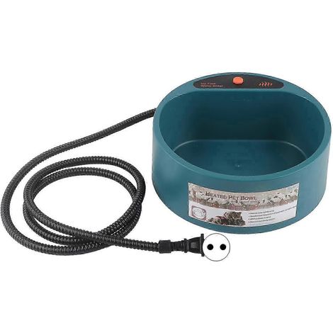 Gamelle chauffante pour chien à température constante automatique, avec interrupteur étanche et prise UE 220-230 V. (1/5)