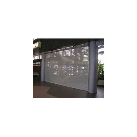 Rideau Microperforé RAL7016 Motorisé 220V L5000xH3100