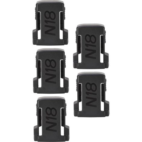 5er-Set Batteriehalterung aus robustem ABS-Kunststoff, Standardgröße, Lithium-Batteriehalter für 48 11 1815, 48 11 1850 und 48 11 1820, Schwarz (1/5)