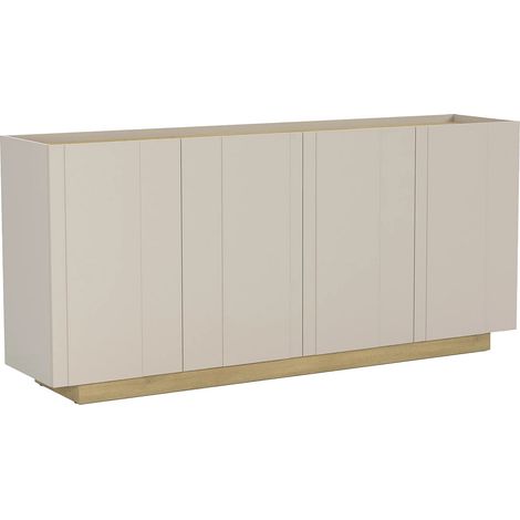 Credenza 4 ante Beige e Naturale chiaro - ANARZA (1/5)